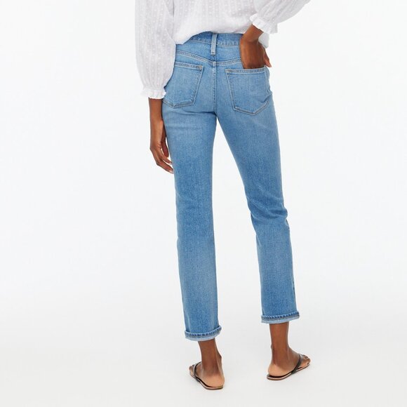 NWT Womens Size 27 27x29 1/2 J. Crew Slim Boyfriend Jean in All-Day Stretch NEW - Picture 4 of 5